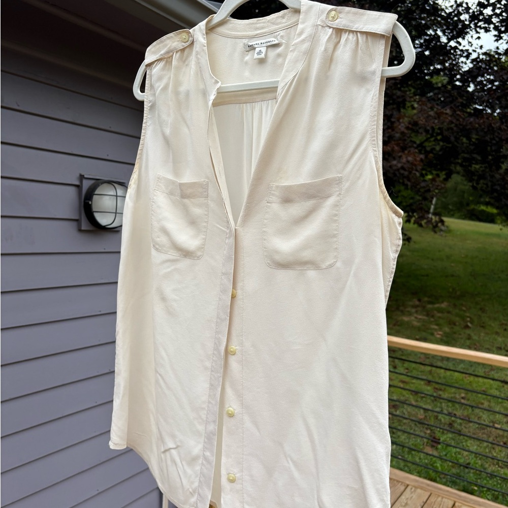 Silk Button-Up Blouse